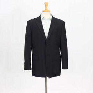 John W. Nordstrom 44R Gray Blazer Sport Coat Jacket 2-Button Check Y710